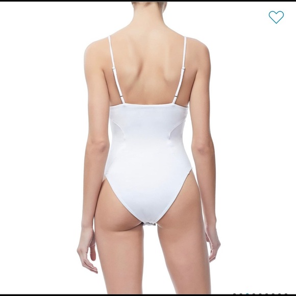 Good American Not So Basic Camisole Bodysuit White - Size XS - Picture 4 of 7